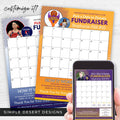 personalized calendar fundraiser template for school club athletic sports teams
